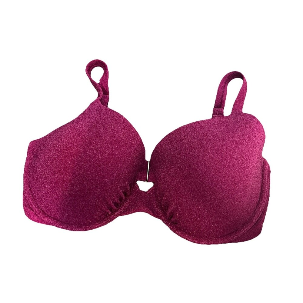 Victoria’s Secret Swim Shimmer Icon Push-Up Pink Bikini Top - Picture 2 of 6